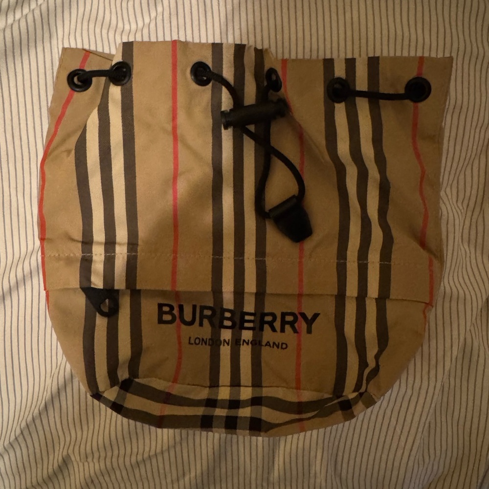 Burberry Tan Striped Men's Bag